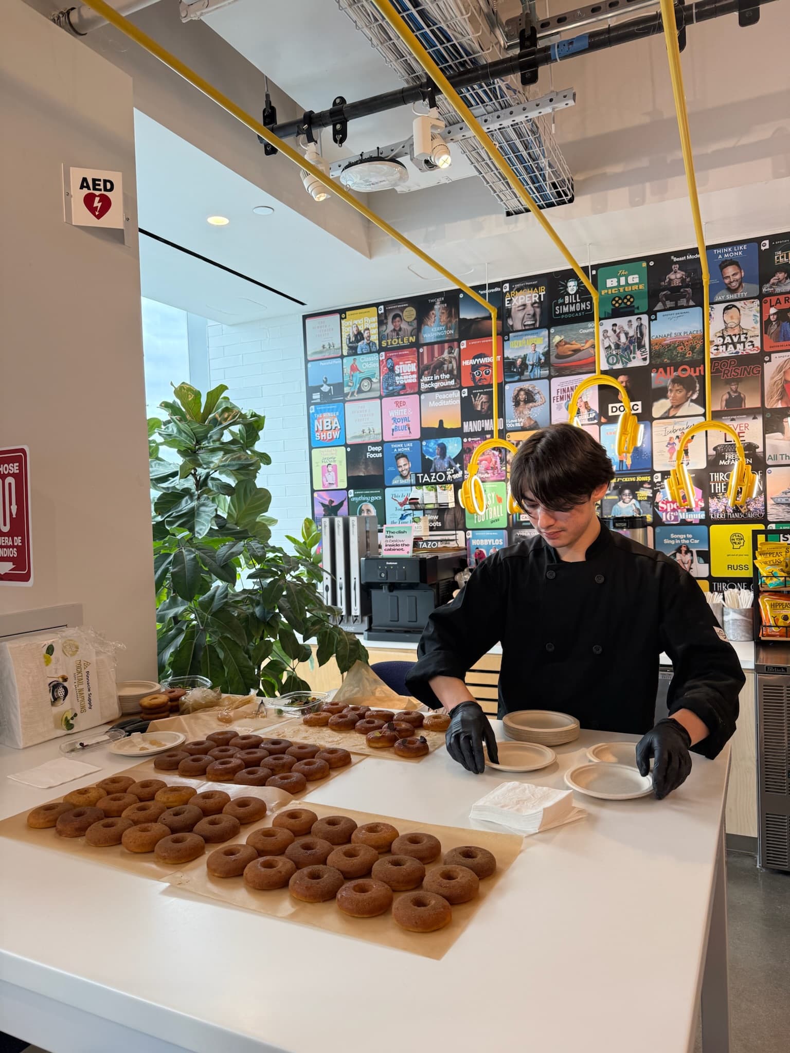 Custom donuts crafted for a corporate event by Curation Events culinary team